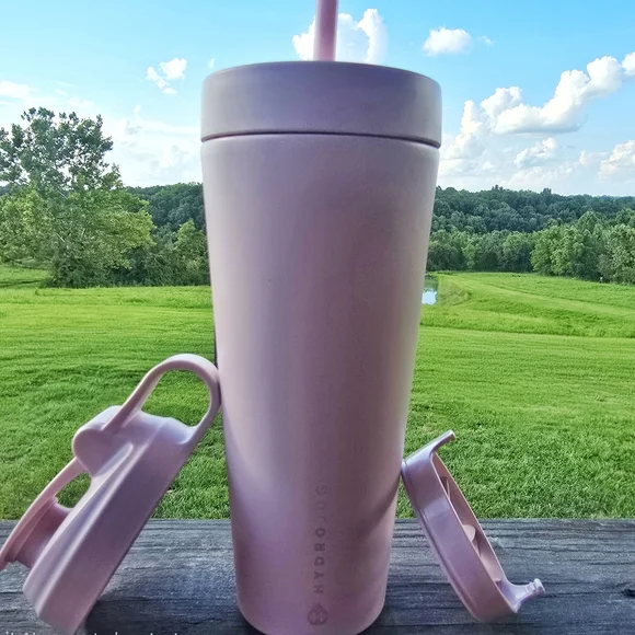 HydroJug Pink Sand Shaker with Straw - Picture 2 of 2